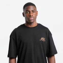 Συμφωνίες 🔥 T-Shirts | Μπλούζα κοντό μανίκι Jack & Jones Jorbrink Element Ανδρικό T-shirt BLACK 🎉 -Jack-Jones Κατάστημα jack jones jorbrink element tee ss crew neck ln 7