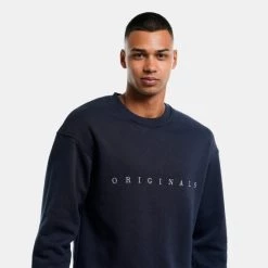 Φτηνός 🥰 Φούτερ Jack & Jones Ανδρική Μπλούζα Φούτερ NAVY BLAZER ⭐ -Jack-Jones Κατάστημα jack jones jorcopenhagen big sweat crew neck noo 2