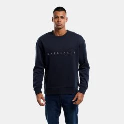 Φτηνός 🥰 Φούτερ Jack & Jones Ανδρική Μπλούζα Φούτερ NAVY BLAZER ⭐