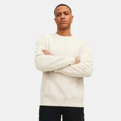 Προώθηση 🥰 Φούτερ Jack & Jones Ανδρική Μπλούζα Φούτερ Moonbeam 🔥