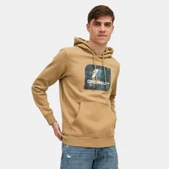 Τοπ 10 👍 Μπλούζες με Κουκούλα Jack & Jones Ανδρική Μπλούζα με Κουκούλα Tigers Eye 👍