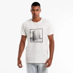 Εξοδος 🥰 T-Shirts | Μπλούζα κοντό μανίκι Jack & Jones Surf Ανδρικό T-Shirt CLOUD DANCER ✔️