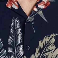 Best Pirce ⭐ Κοντομάνικα Πουκάμισα Jack & Jones Resort Ανδρικό Κοντομάνικο Πουκάμισο NAVY BLAZER 🔥 -Jack-Jones Κατάστημα jack jones jprblatropic resort shirt s s relax s 9