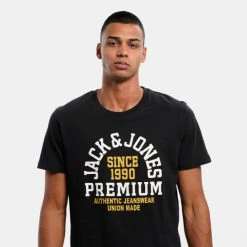 Καλύτερες κριτικές για 😍 T-Shirts | Μπλούζα κοντό μανίκι Jack & Jones Ανδρικό T-Shirt Black 🔔 -Jack-Jones Κατάστημα jack jones jprblubooster ss tee crew neck sep 22 14