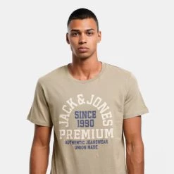 Καλύτερη πώληση 😍 T-Shirts | Μπλούζα κοντό μανίκι Jack & Jones Ανδρικό T-Shirt Winter Twig 🛒 -Jack-Jones Κατάστημα jack jones jprblubooster ss tee crew neck sep 22 2