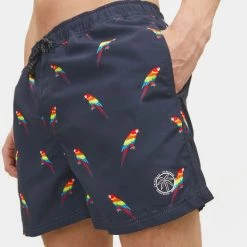 Ολοκαίνουργιο 🎉 Μαγιό Jack & Jones Ανδρικό Σορτς Μαγιό NAVY BLAZER 💯 -Jack-Jones Κατάστημα jack jones jpstcrete jjswim akm animal sn 6