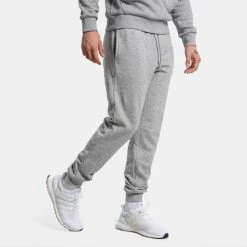 Η καλύτερη συμφωνία 👏 Φόρμες Jack & Jones Ανδρικό Παντελόνι Φόρμας Light Grey Melange ✨ -Jack-Jones Κατάστημα jack jones jpstgordon jjstamp sweatpants nafa 5