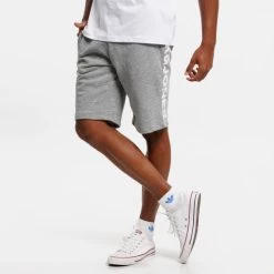 Best Pirce 💯 Σορτς | Βερμούδες Jack & Jones Side Ανδρικό Σορτς Light Grey Melange 😉 -Jack-Jones Κατάστημα jack jones jpstlogo sweat shorts im 14