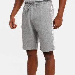 Best Pirce 💯 Σορτς | Βερμούδες Jack & Jones Side Ανδρικό Σορτς Light Grey Melange 😉 -Jack-Jones Κατάστημα jack jones jpstlogo sweat shorts im 15