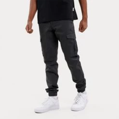 Φτηνός 🎁 Chinos Jack & Jones Jjjoe Cuffed Ανδρικό Cargo Παντελόνι PHANTOM 🎁 -Jack-Jones Κατάστημα jack jones jpstmarco jjjoe cuffed akm phantom 3