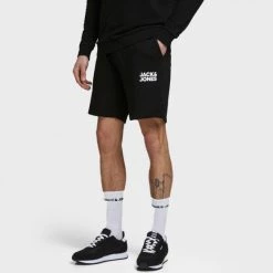 Τοπ 10 🤩 Σορτς | Βερμούδες Jack & Jones Soft Ανδρικό Σορτς BLACK 🔥