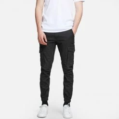 Εξοδος 🎁 Ανδρικά Cargo & Chinos Παντελόνια & Σορτς Jack & Jones Ανδρικό Cargo Παντελόνι Black 🔔