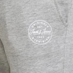 Φτηνός 👏 Σορτς | Βερμούδες Jack & Jones Unbrushed Loopback Ανδρικό Σορτς LIGHT GREY MELANGE 👍 -Jack-Jones Κατάστημα jack jones jpstshark jjsweat shorts at sn 14