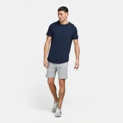 Φτηνός 👏 Σορτς | Βερμούδες Jack & Jones Unbrushed Loopback Ανδρικό Σορτς LIGHT GREY MELANGE 👍 -Jack-Jones Κατάστημα jack jones jpstshark jjsweat shorts at sn 15