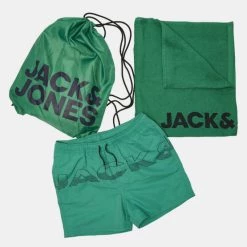 Εξοδος 😍 Μαγιό Jack & Jones Ανδρικό Σετ Παραλίας Jelly Bean 🎁