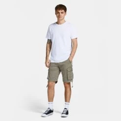 Νέος 🛒 Ανδρικά Cargo & Chinos Παντελόνια & Σορτς Jack & Jones Ανδρικό Cargo Σορτς DUSTY OLIVE ⌛ -Jack-Jones Κατάστημα jack jones jpstzeus jjcargo shorts ama sn 4